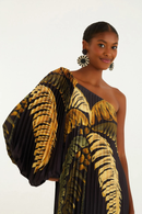 Vestido Plissado Itacaré Coq