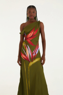 Vestido Longo Estampado Maxi Estrelícia