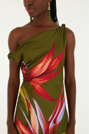 Vestido Longo Estampado Maxi Estrelícia