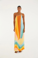 Vestido Plissado Paisagem Carioca